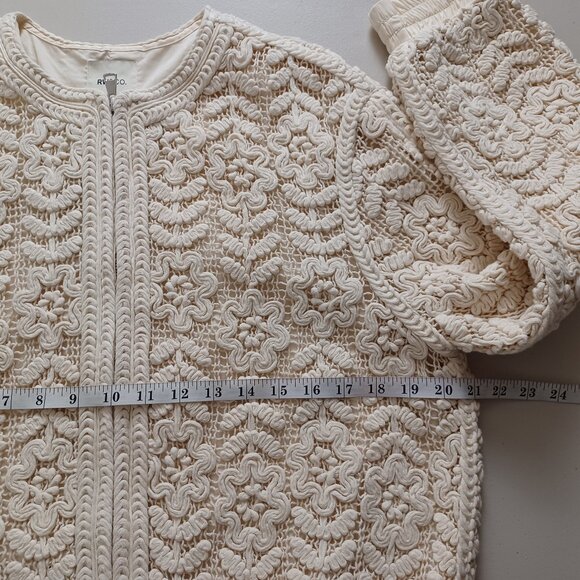 RW & C0. Crochet Bomber Jacket - Picture 12 of 16